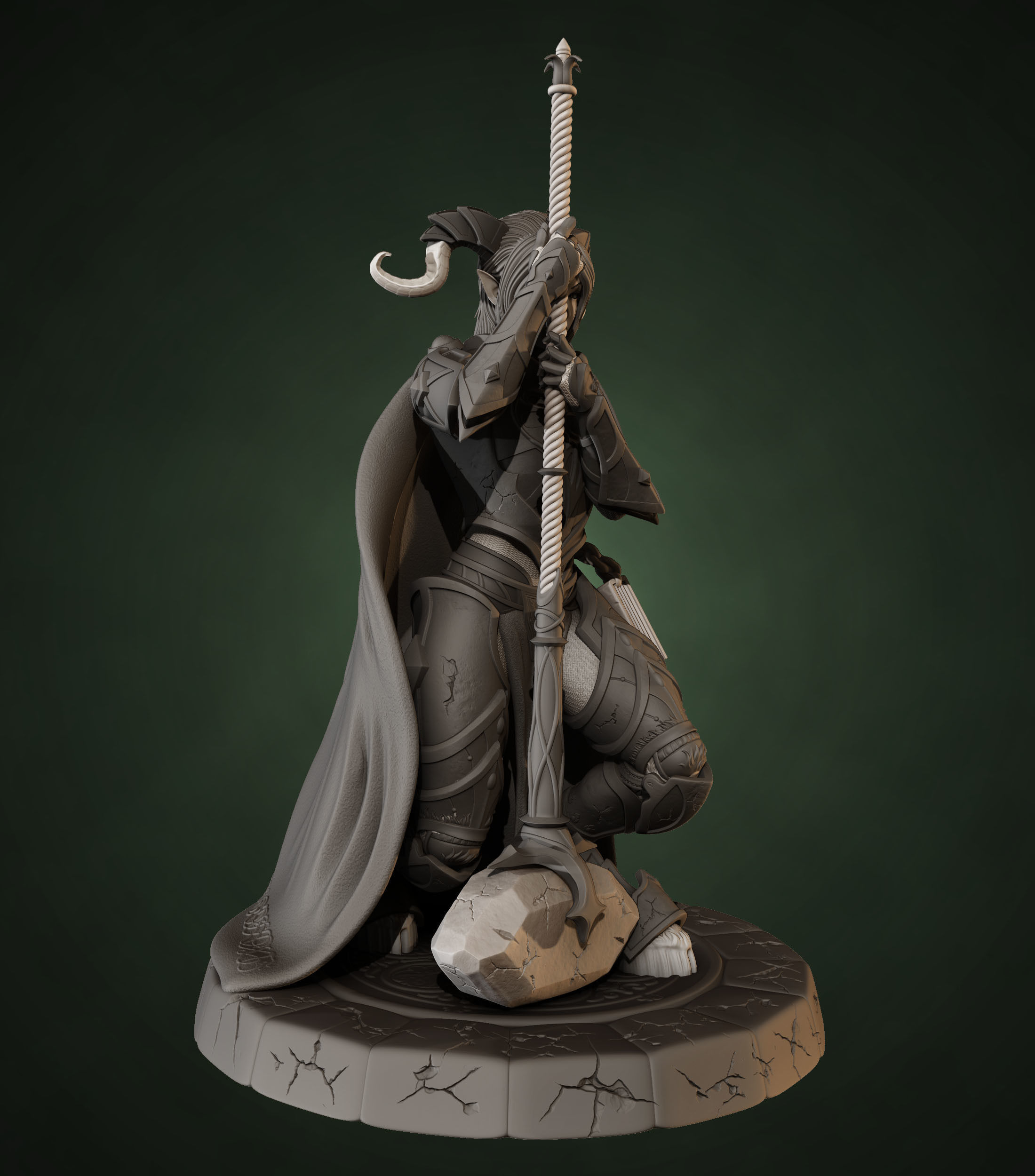 Draenei Yrel - World of Warcraft 3D print model_2