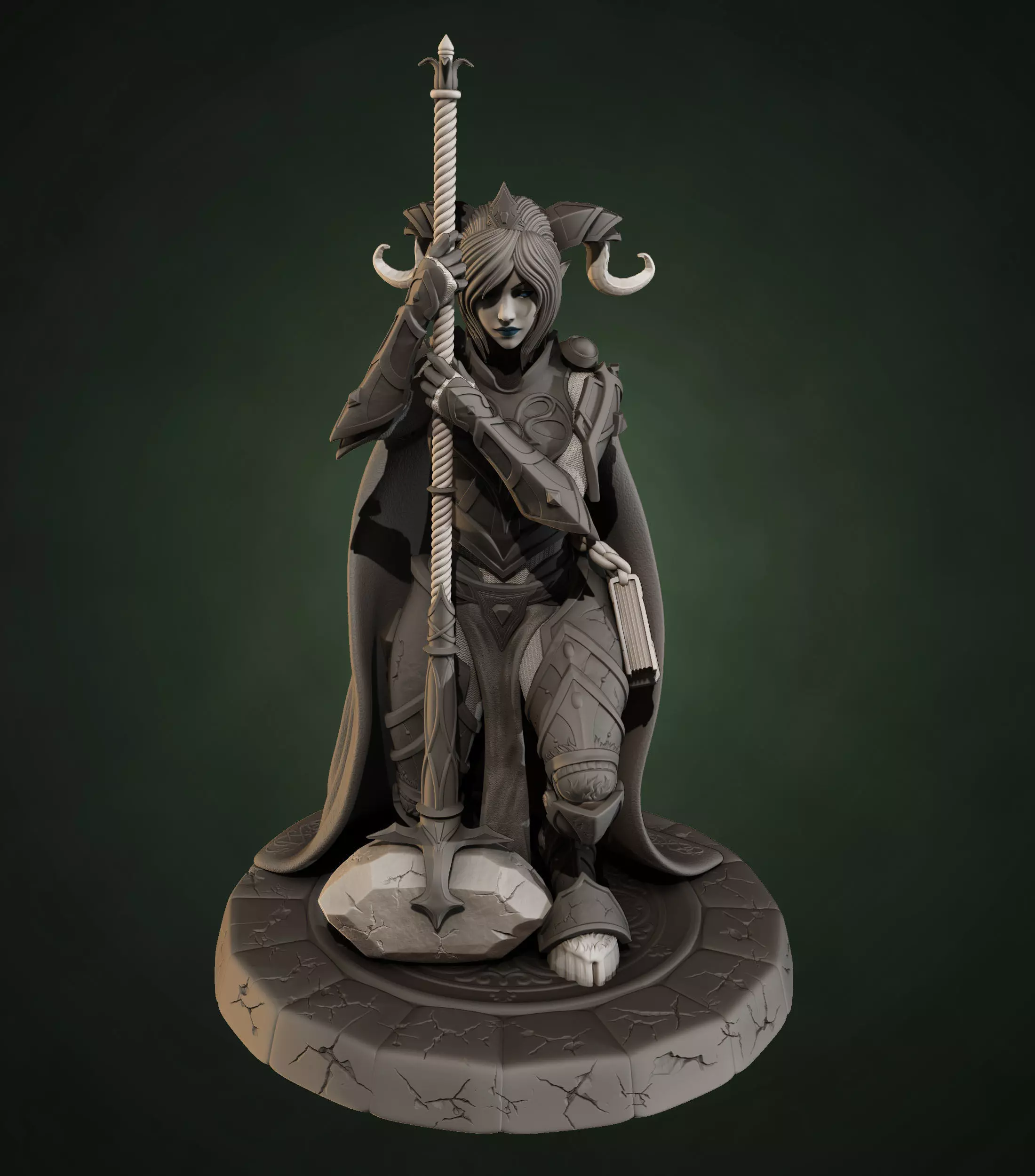 Draenei Yrel - World of Warcraft 3D print model_0