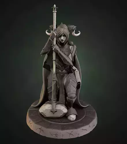 Draenei Yrel - World of Warcraft 3D print model
