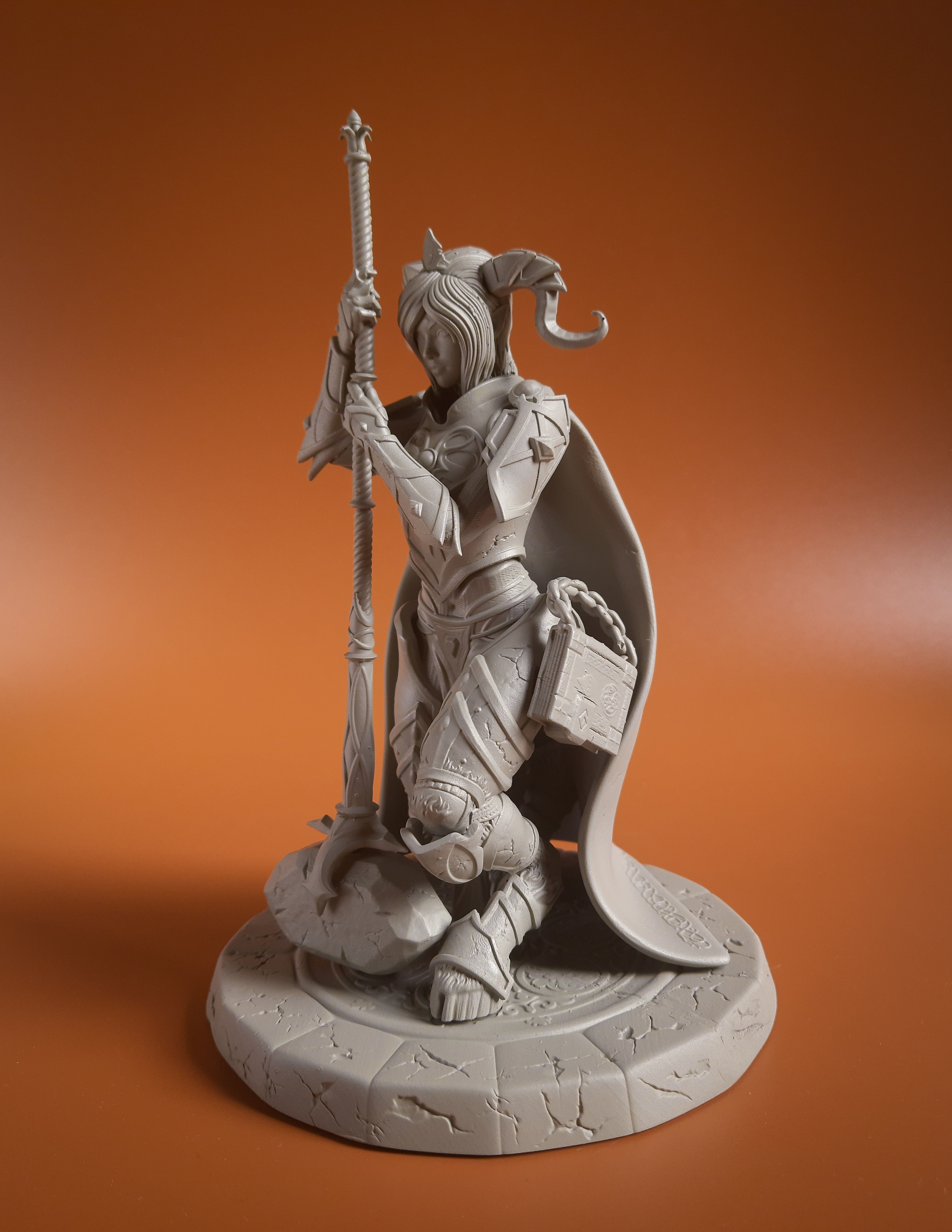 Draenei Yrel - World of Warcraft 3D print model_10
