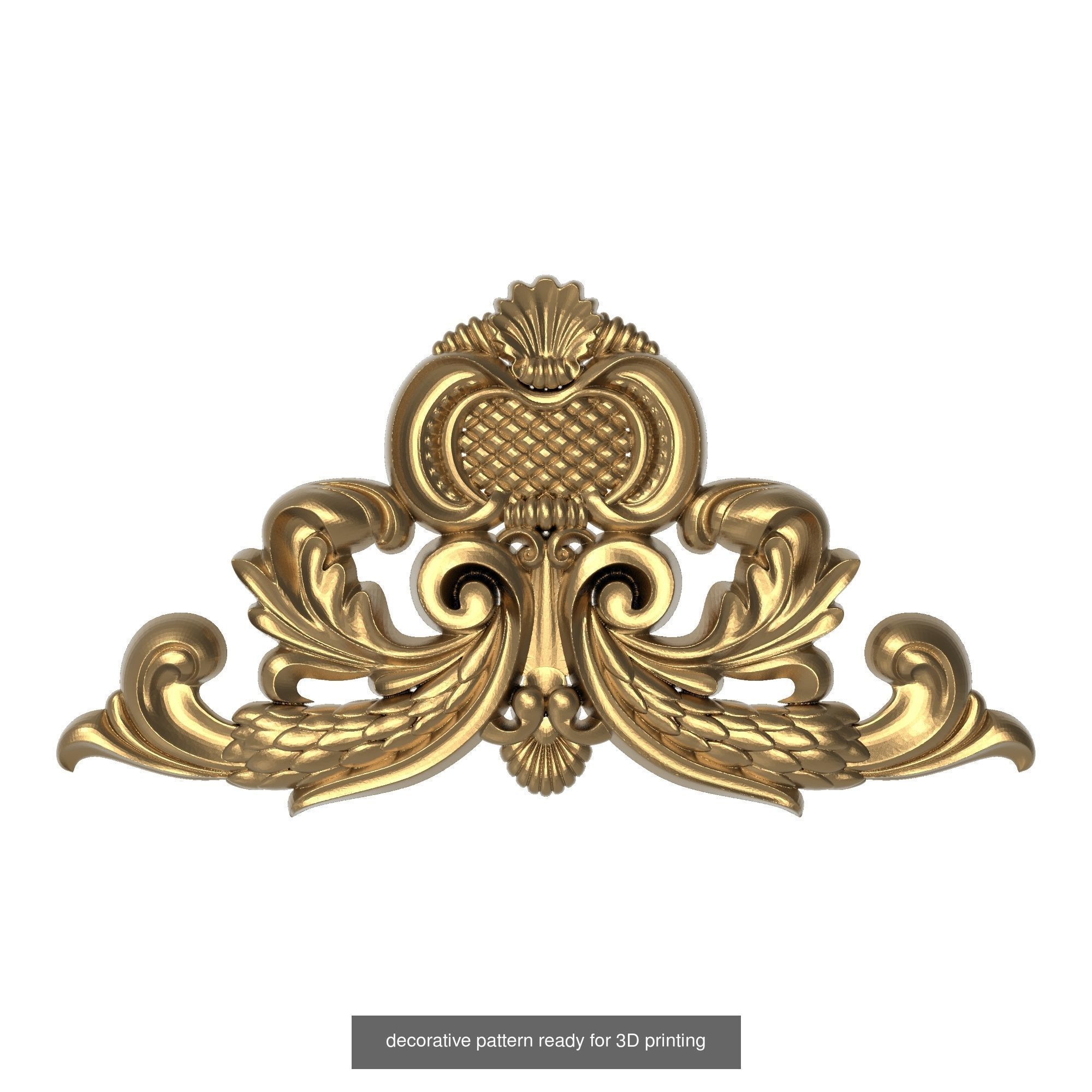 20 decorative pattern set ready for 3D printing 3D Model Collection_14