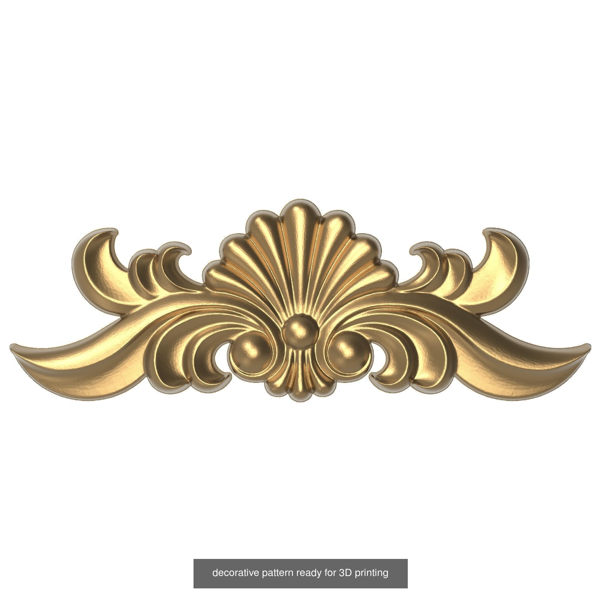 20 decorative pattern set ready for 3D printing 3D Model Collection_18