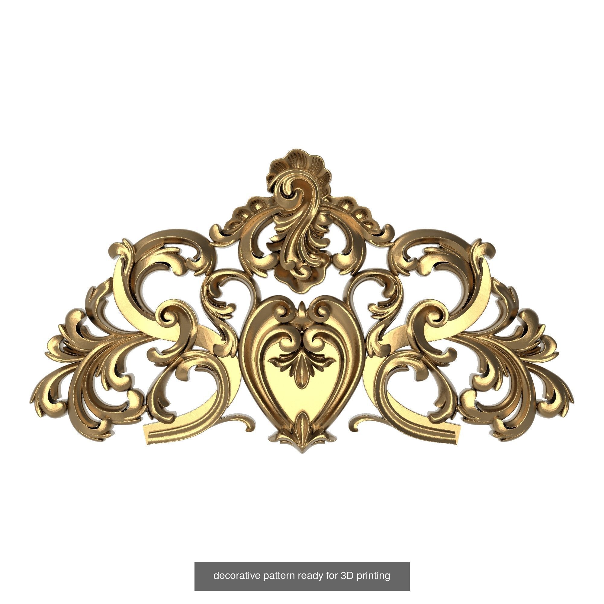 20 decorative pattern set ready for 3D printing 3D Model Collection_20