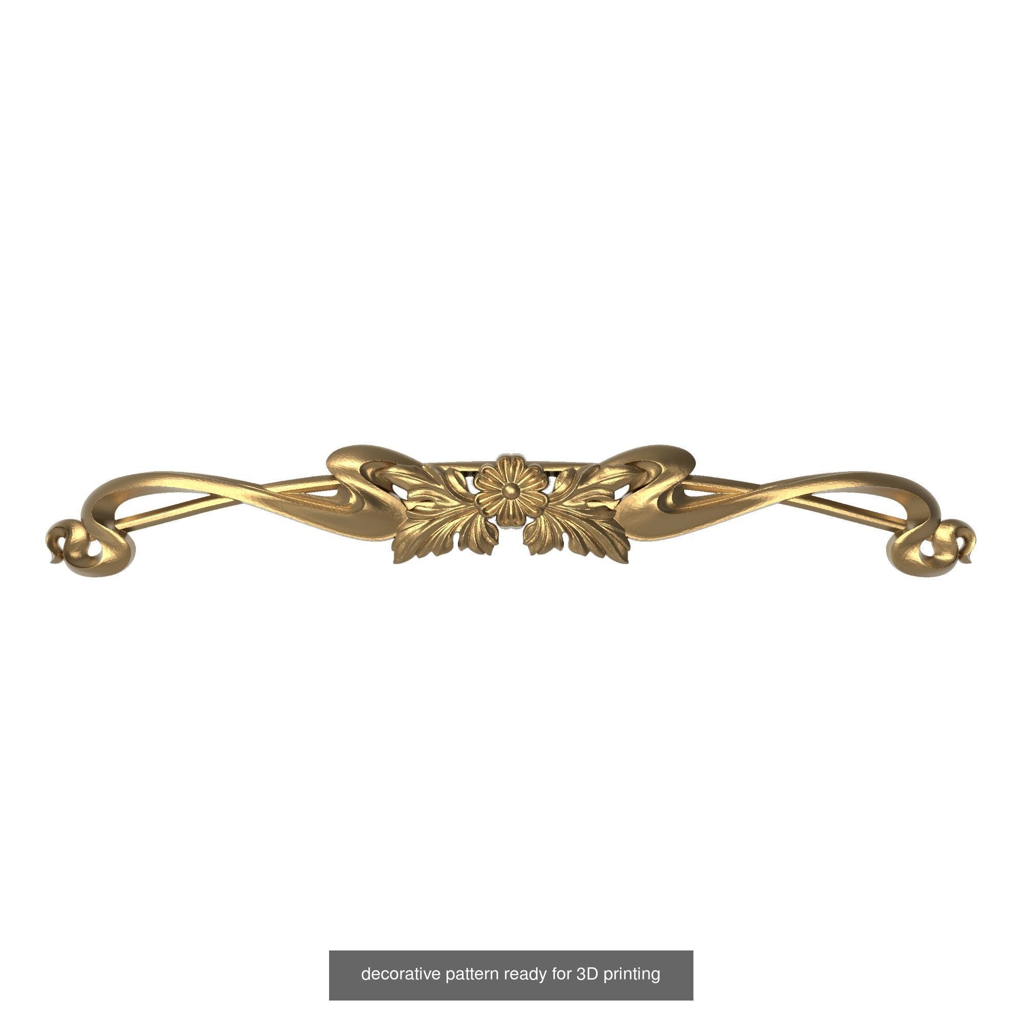 20 decorative pattern set ready for 3D printing 3D Model Collection_16