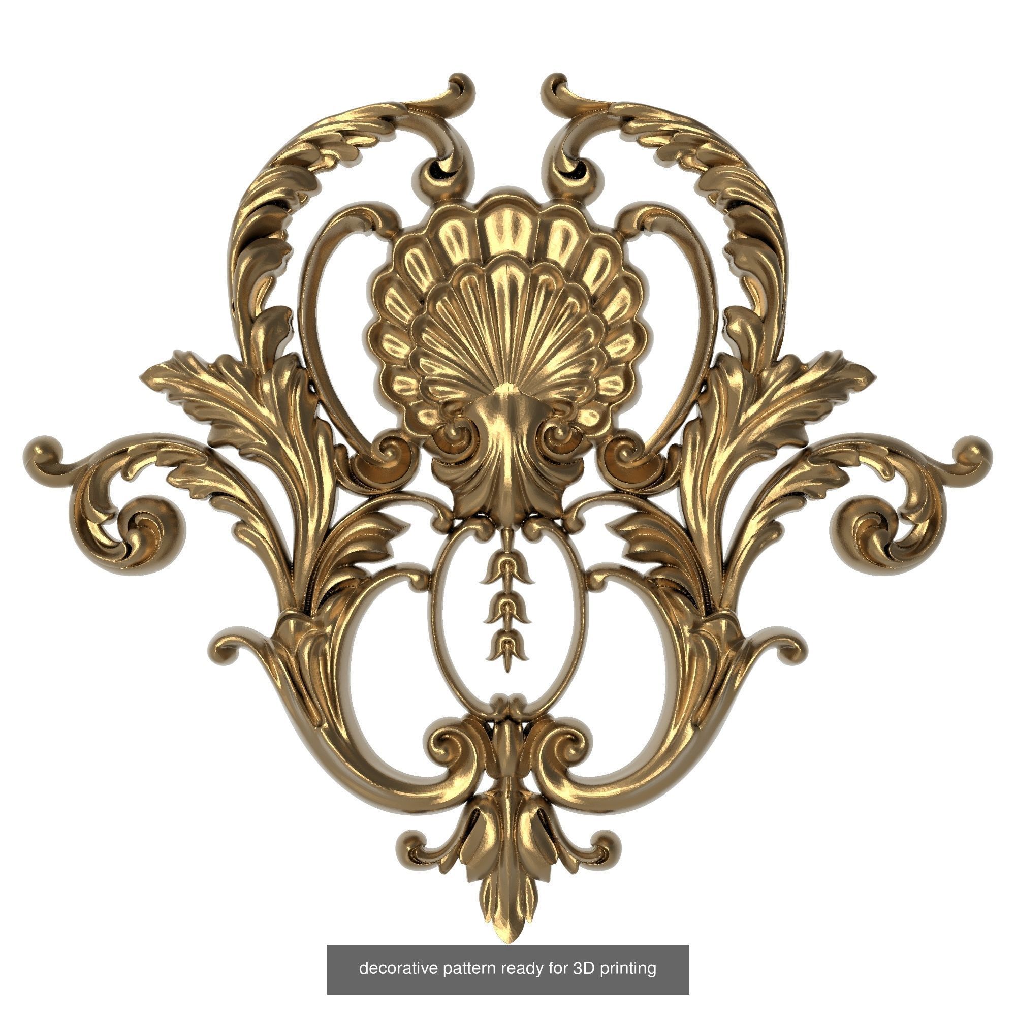 20 decorative pattern set ready for 3D printing 3D Model Collection_4