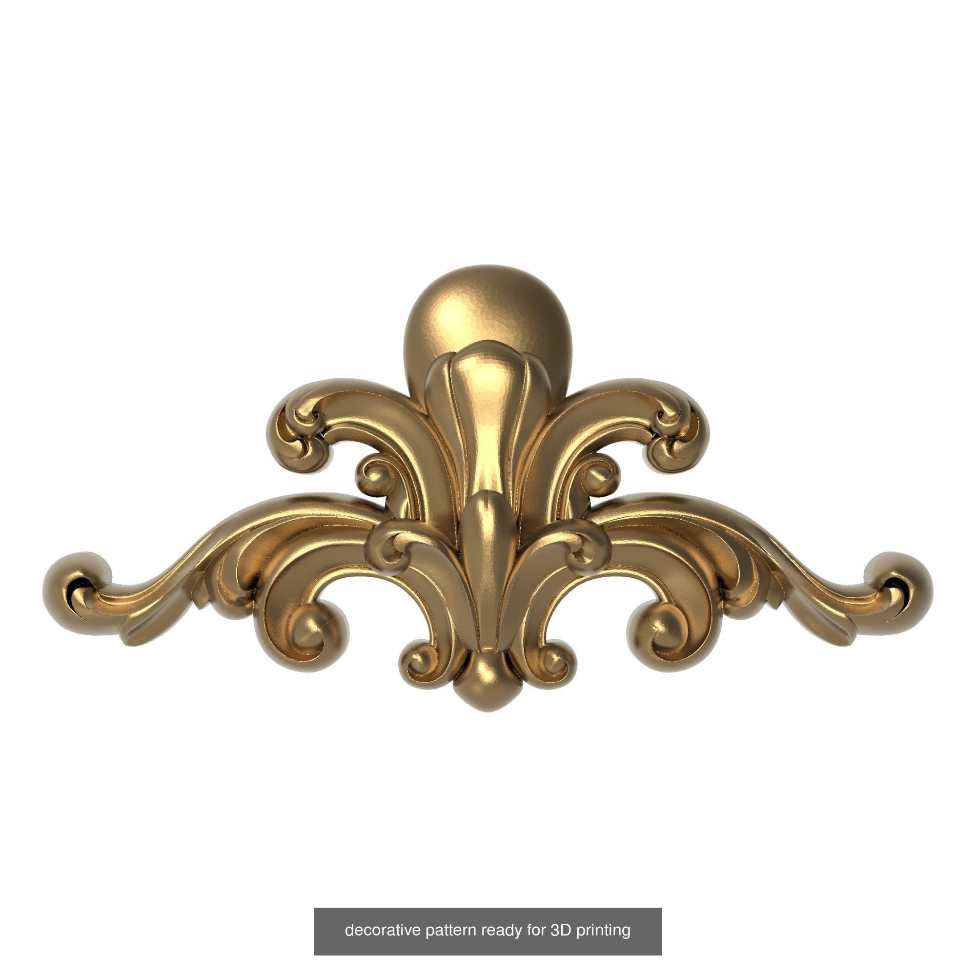 20 decorative pattern set ready for 3D printing 3D Model Collection_11