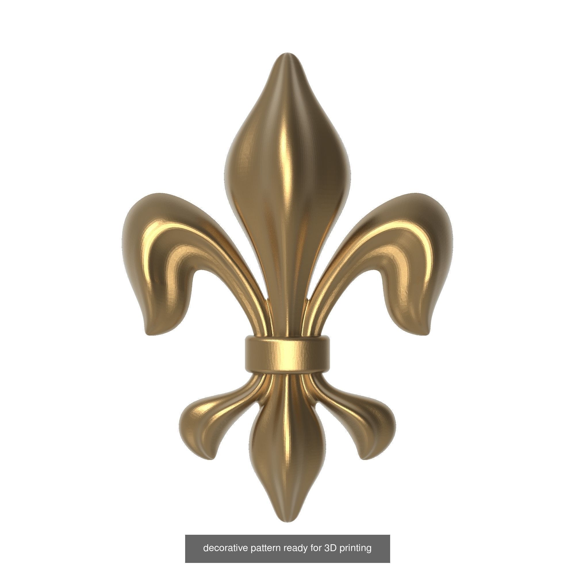 20 decorative pattern set ready for 3D printing 3D Model Collection_17