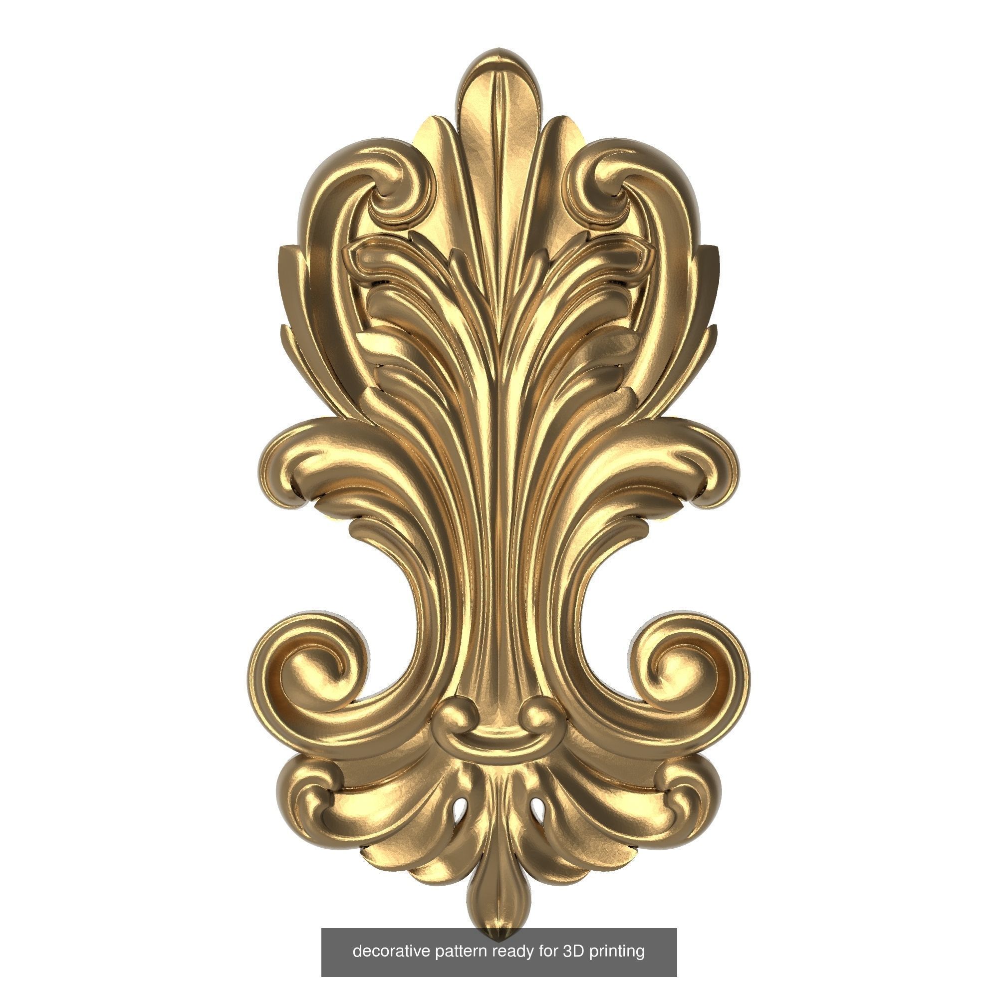 20 decorative pattern set ready for 3D printing 3D Model Collection_10