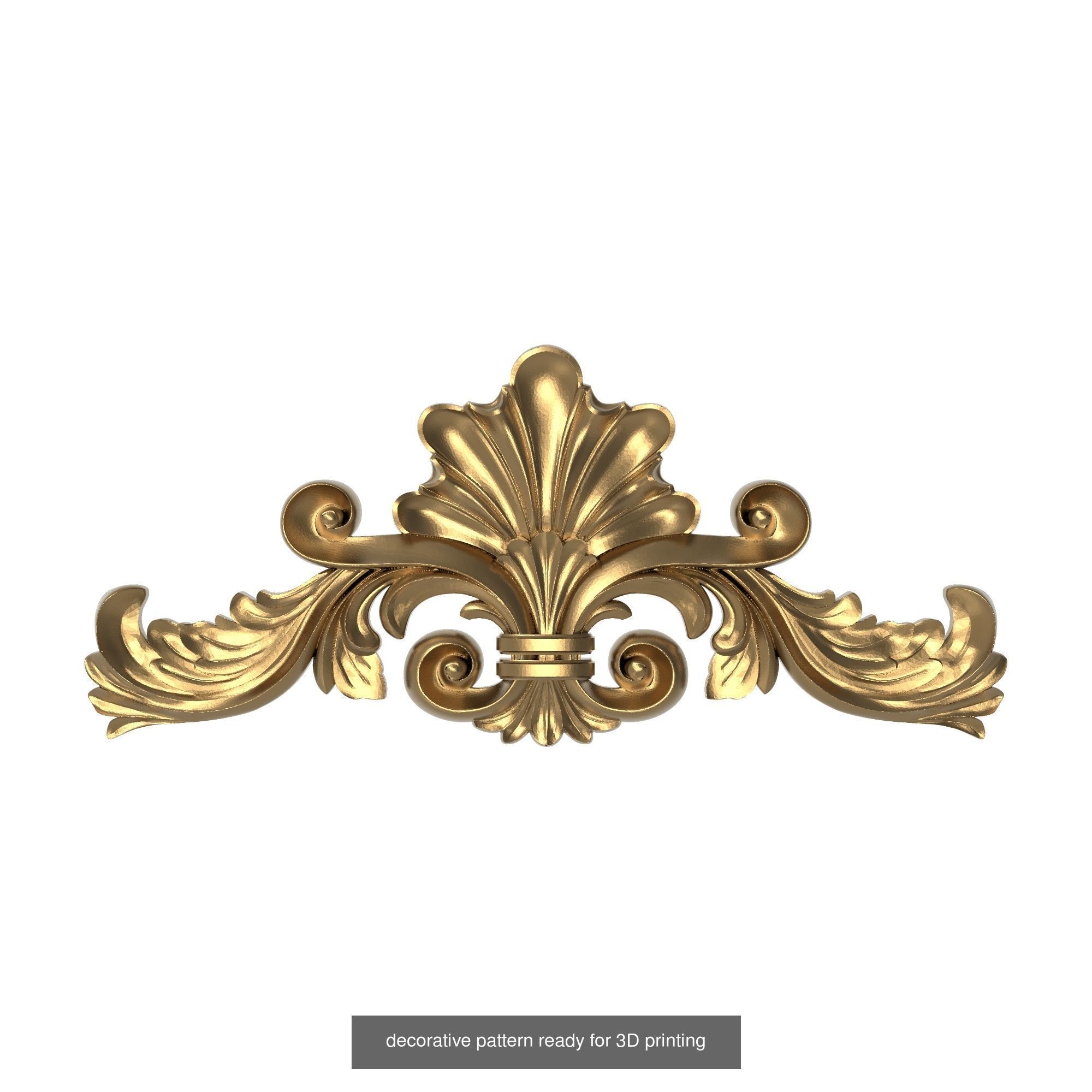 20 decorative pattern set ready for 3D printing 3D Model Collection_13