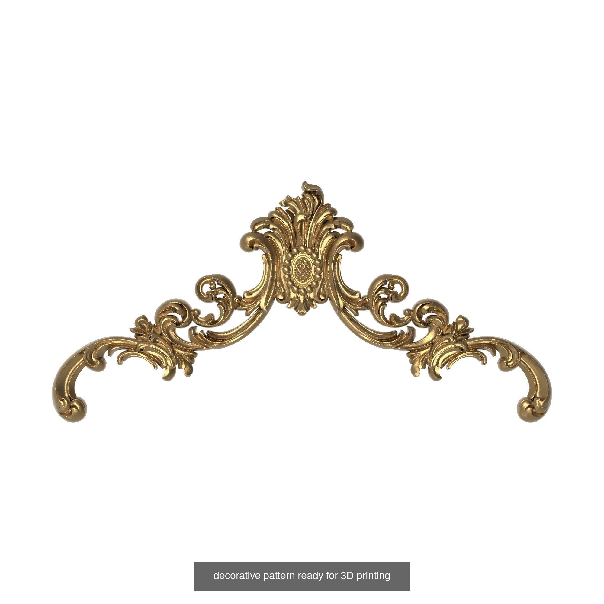 20 decorative pattern set ready for 3D printing 3D Model Collection_7