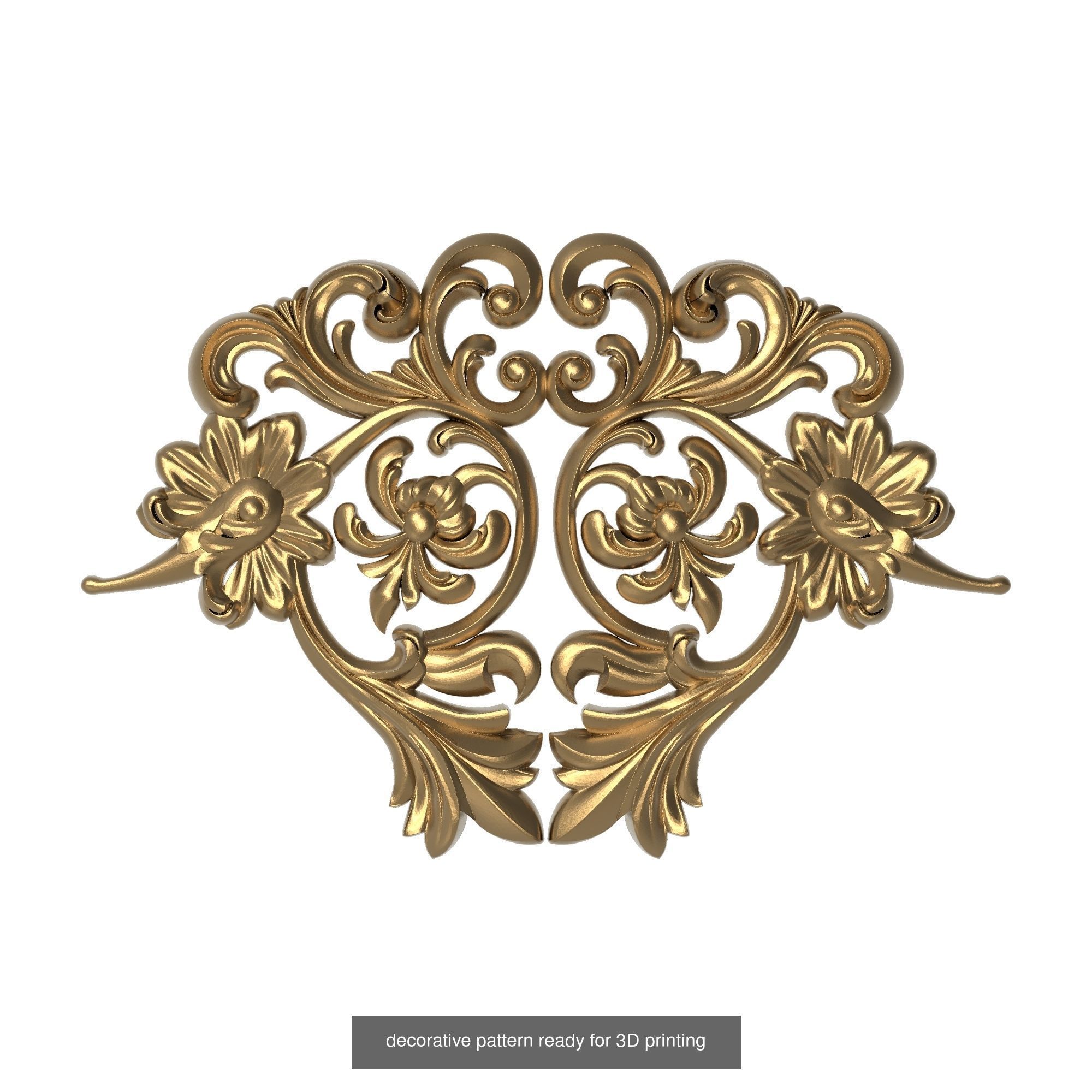 20 decorative pattern set ready for 3D printing 3D Model Collection_12