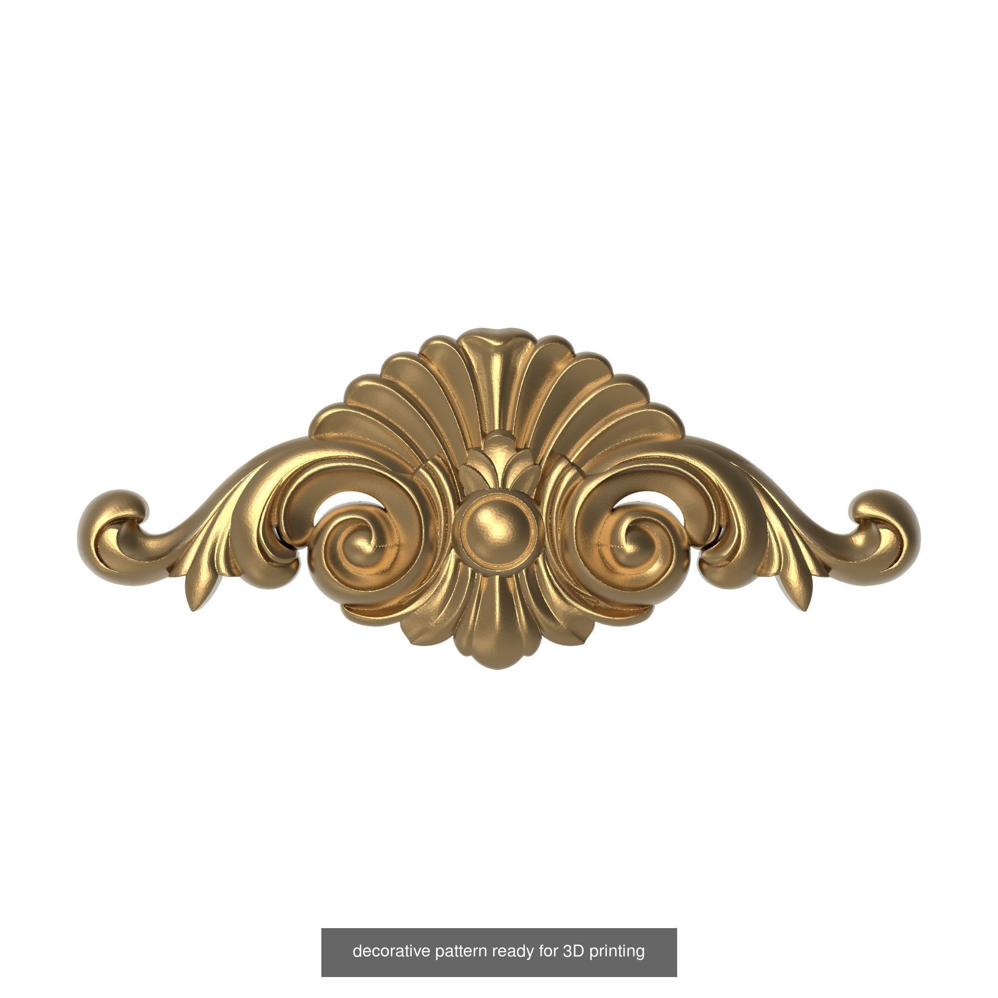 20 decorative pattern set ready for 3D printing 3D Model Collection_9