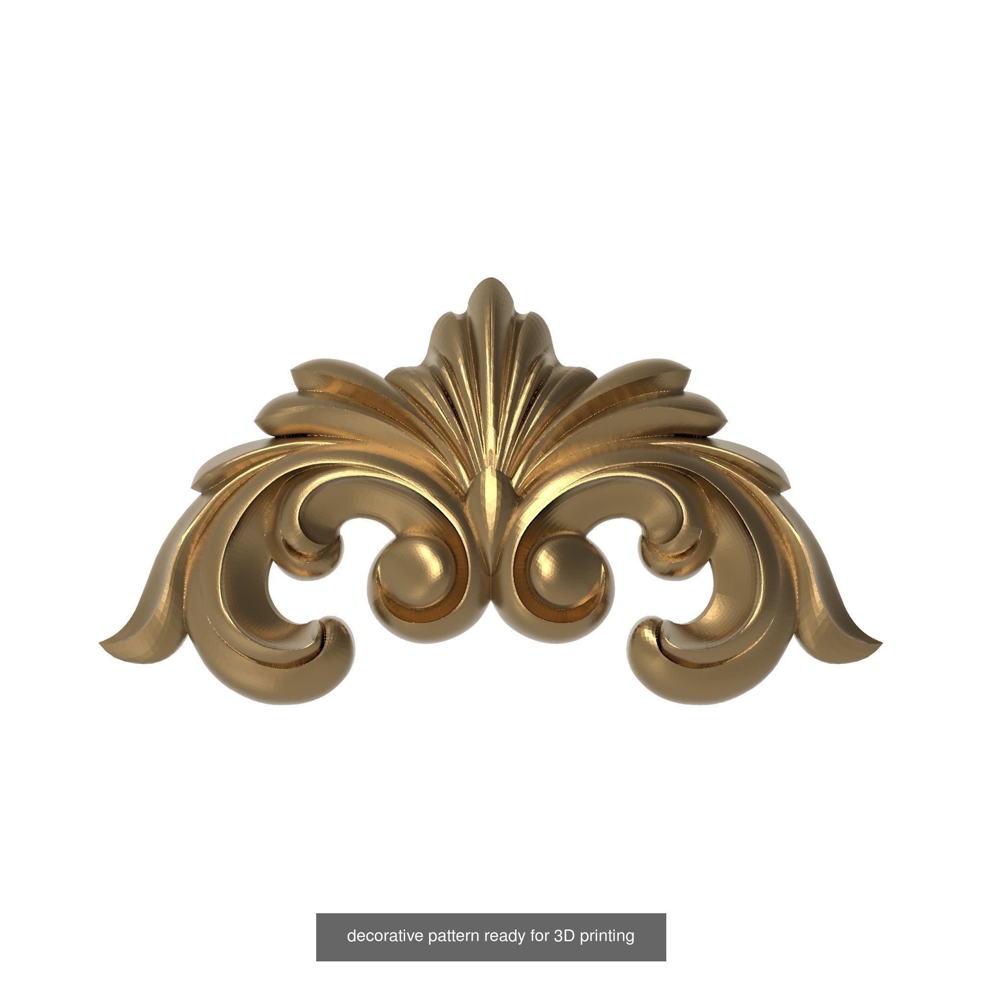 20 decorative pattern set ready for 3D printing 3D Model Collection_8