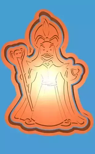 MakeIT Arabian Nights Cookie Cutter Jafar With Frame