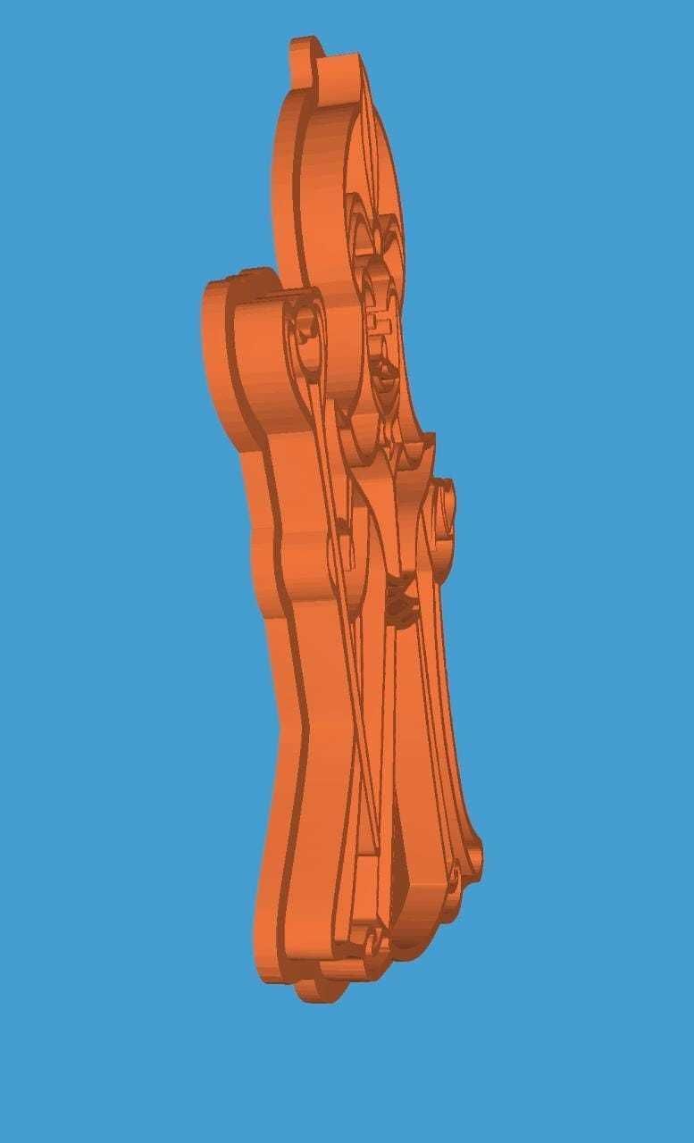 MakeIT Arabian Nights Cookie Cutter Jafar With Frame 3D model_9