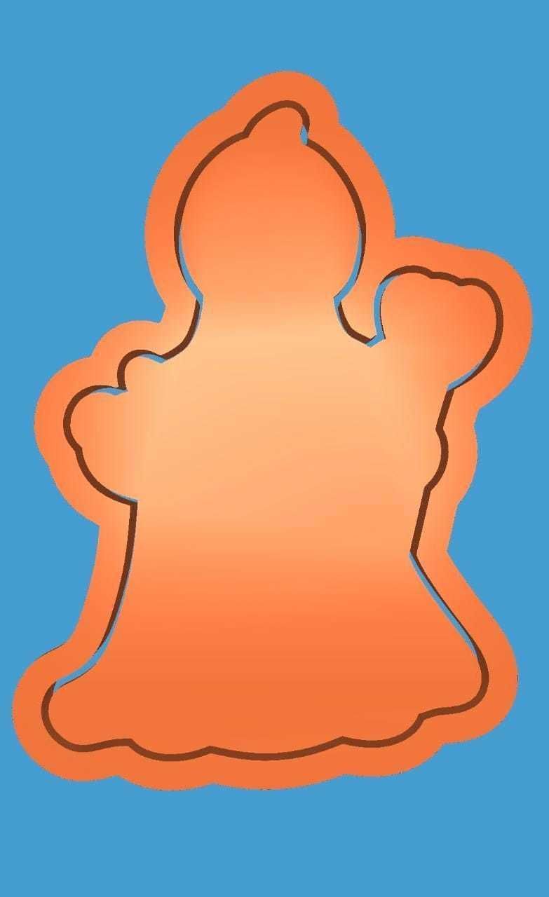 MakeIT Arabian Nights Cookie Cutter Jafar With Frame 3D model_1