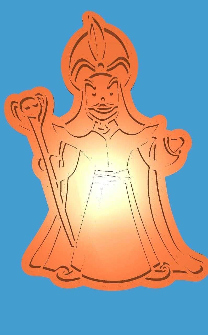 MakeIT Arabian Nights Cookie Cutter Jafar With Frame 3D model_10