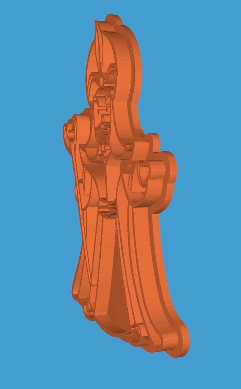 MakeIT Arabian Nights Cookie Cutter Jafar With Frame 3D model_8