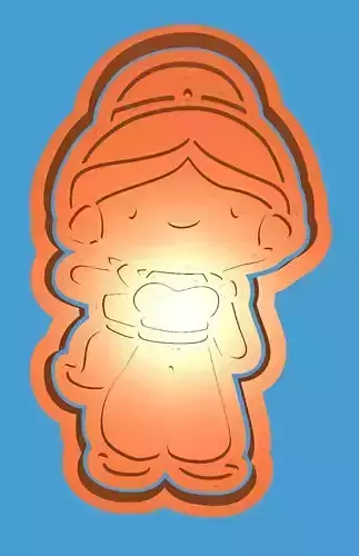 MakeIT Arabian Nights Cookie Cutter Jasmine With Frame