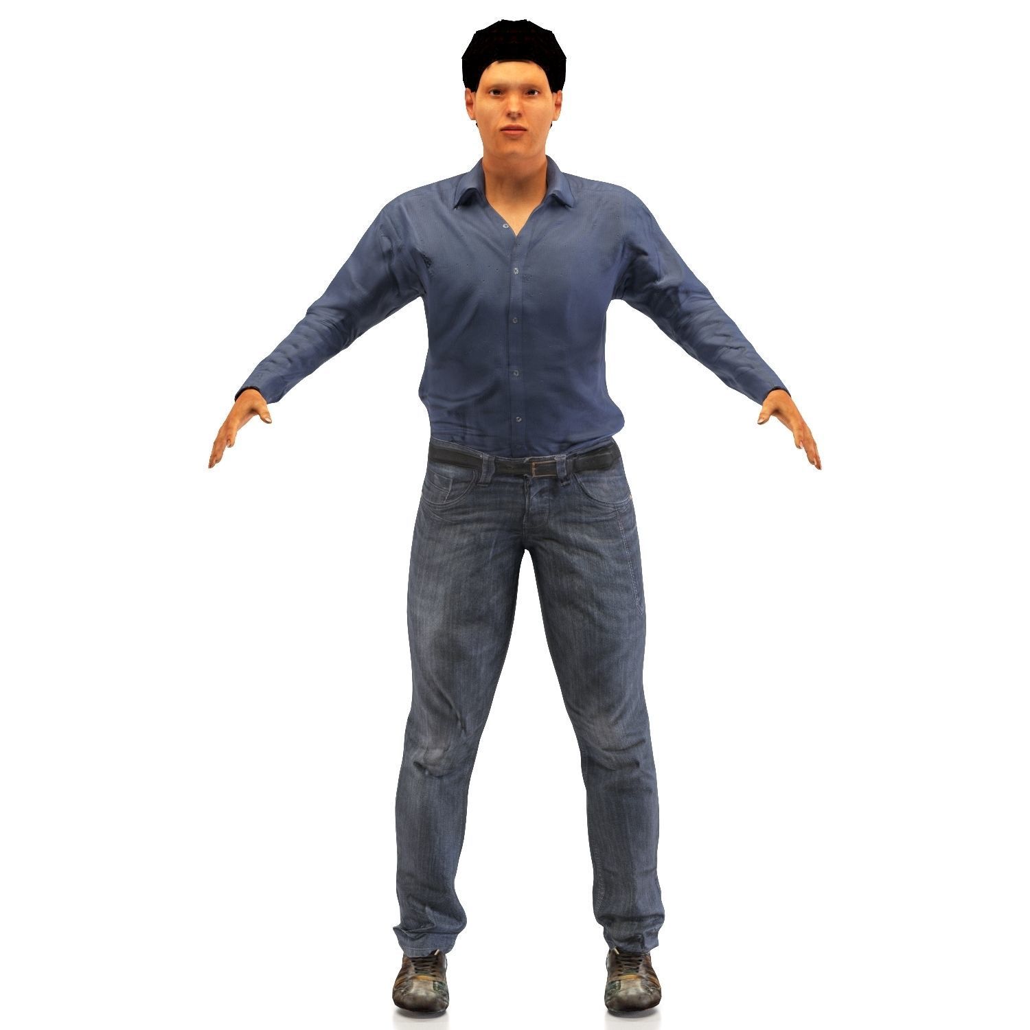 Male Character 3D model_2