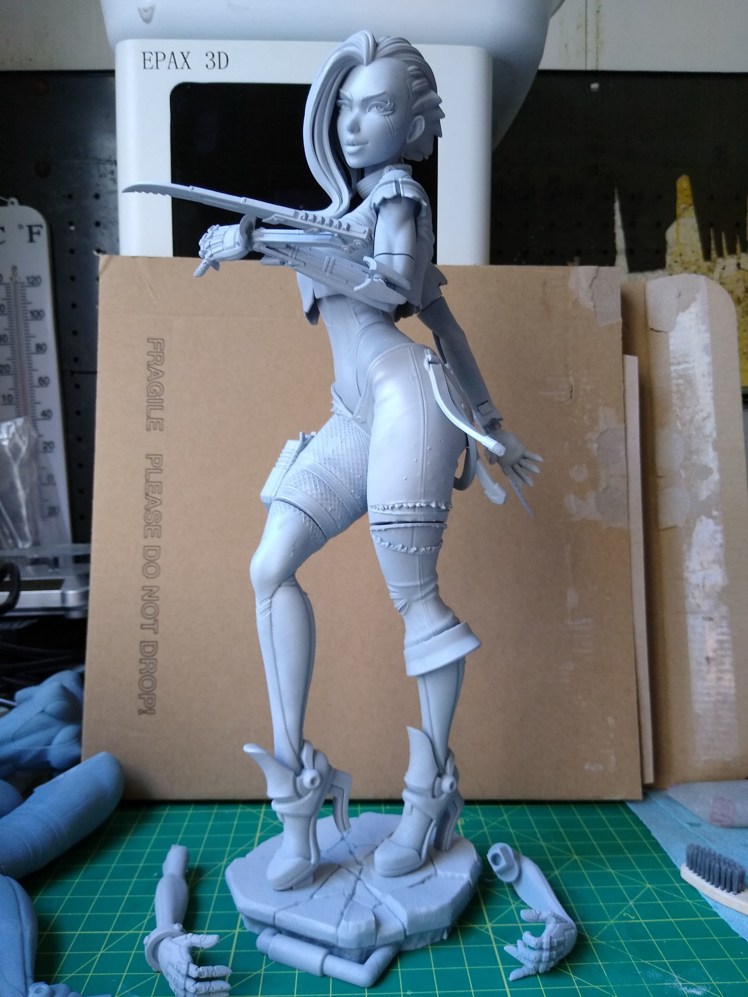 Cyberpunk Girl Blossom Multi Versions SFW NSFW STL 3D print model_21