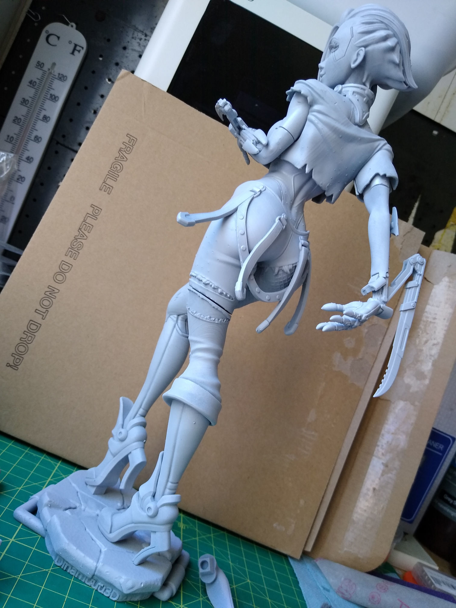 Cyberpunk Girl Blossom Multi Versions SFW NSFW STL 3D print model_22