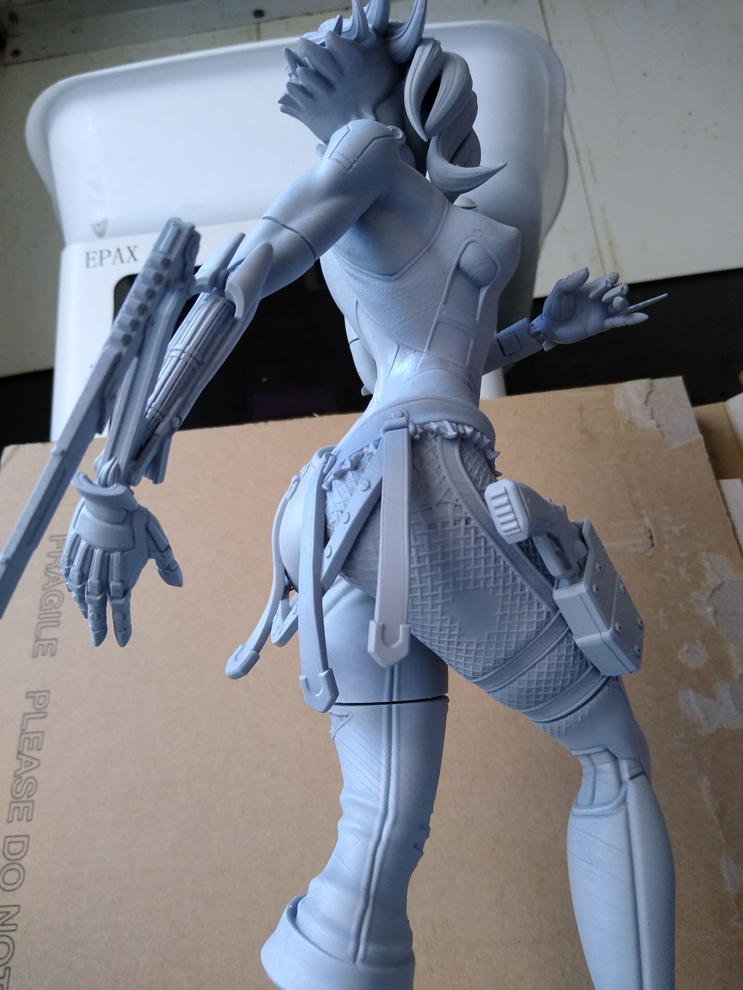 Cyberpunk Girl Blossom Multi Versions SFW NSFW STL 3D print model_33