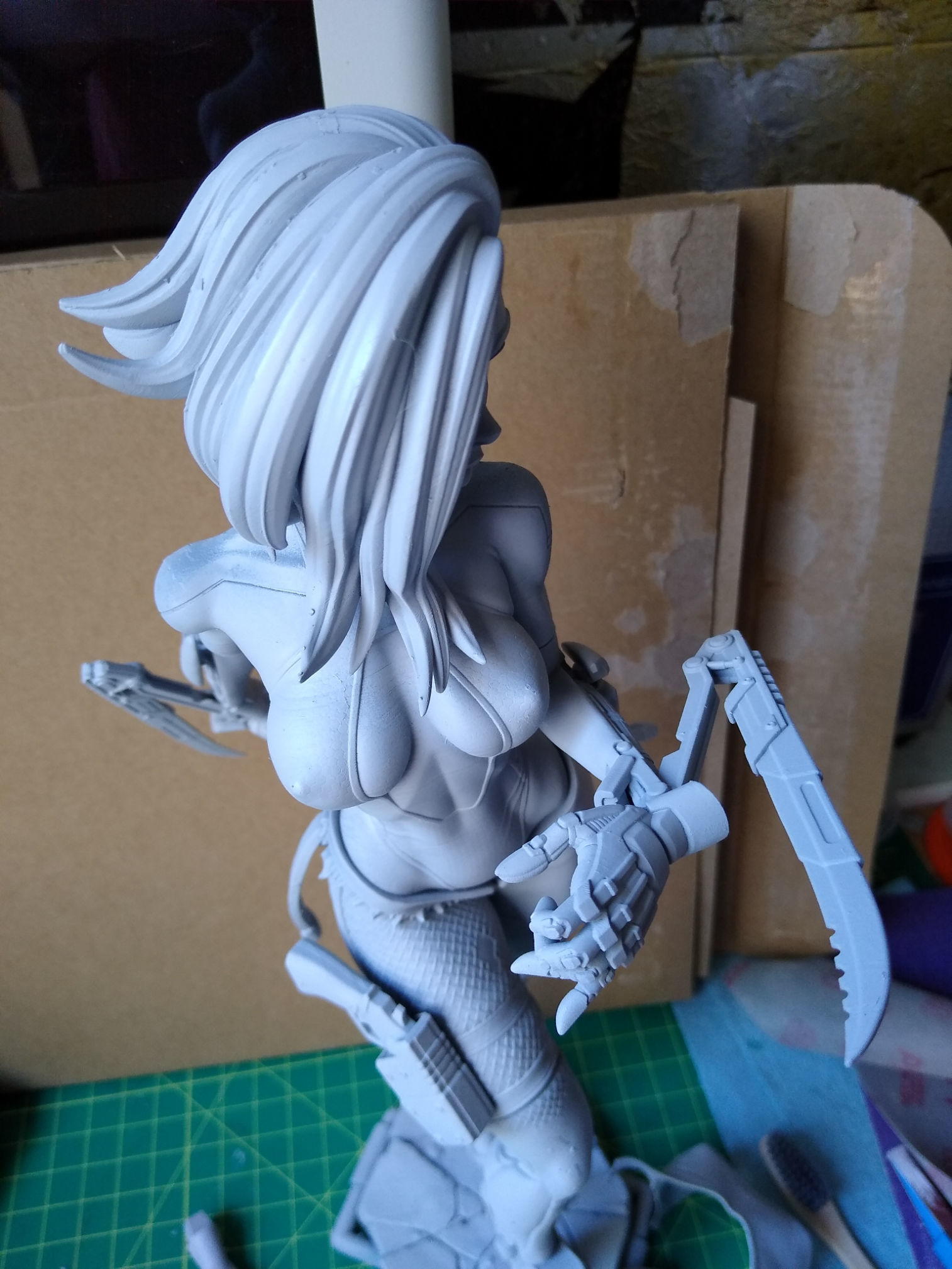Cyberpunk Girl Blossom Multi Versions SFW NSFW STL 3D print model_34