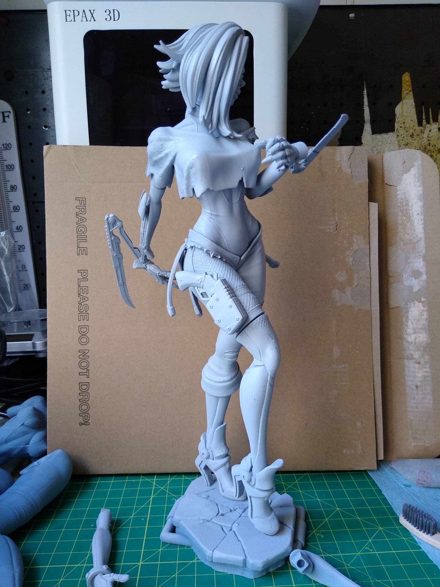 Cyberpunk Girl Blossom Multi Versions SFW NSFW STL 3D print model_25