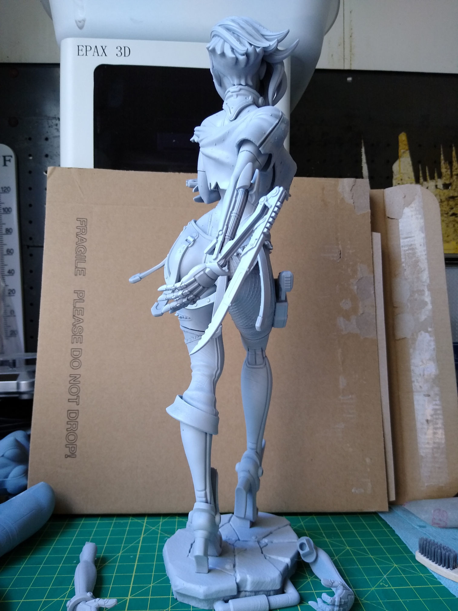 Cyberpunk Girl Blossom Multi Versions SFW NSFW STL 3D print model_23
