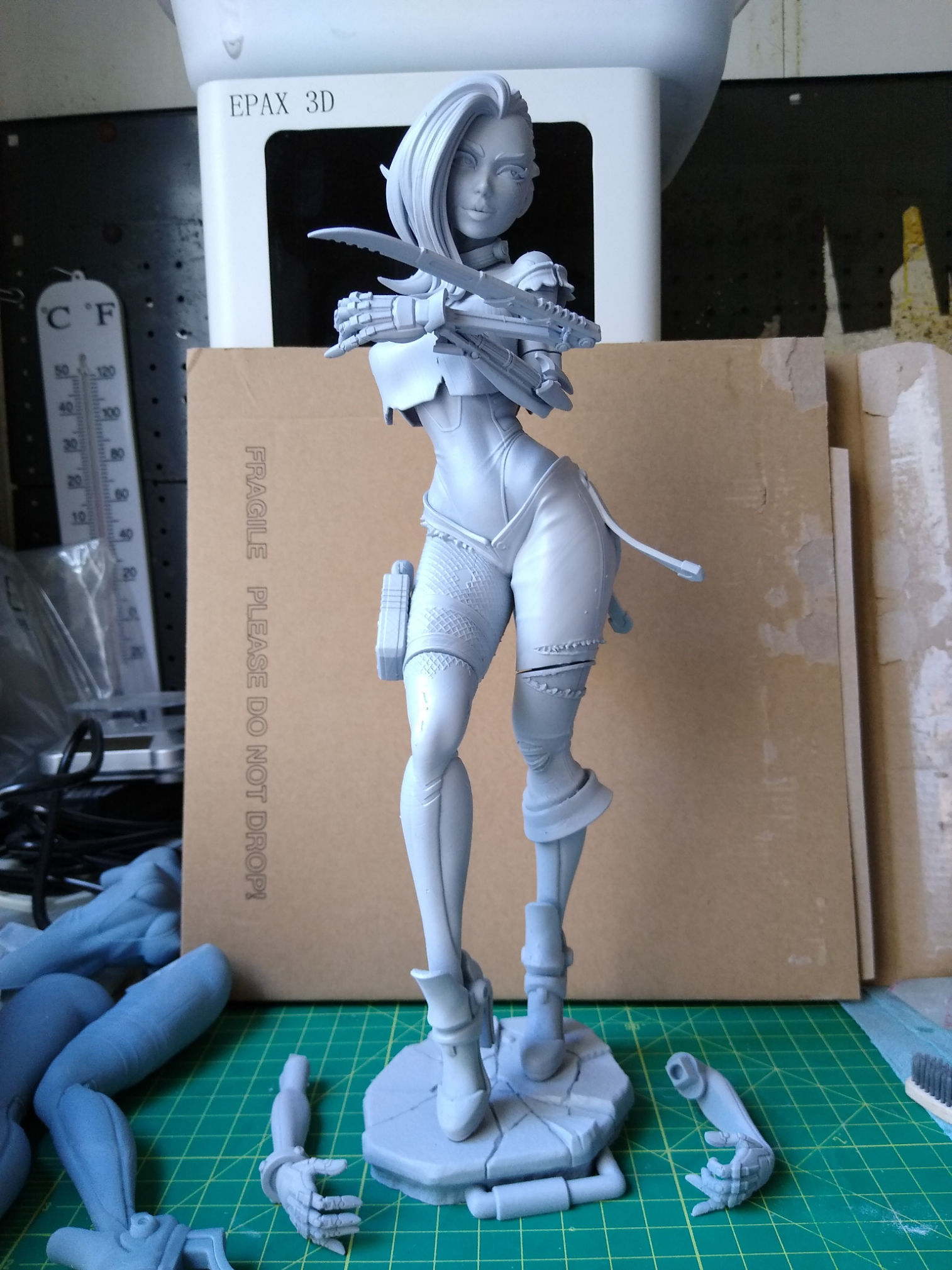 Cyberpunk Girl Blossom Multi Versions SFW NSFW STL 3D print model_20