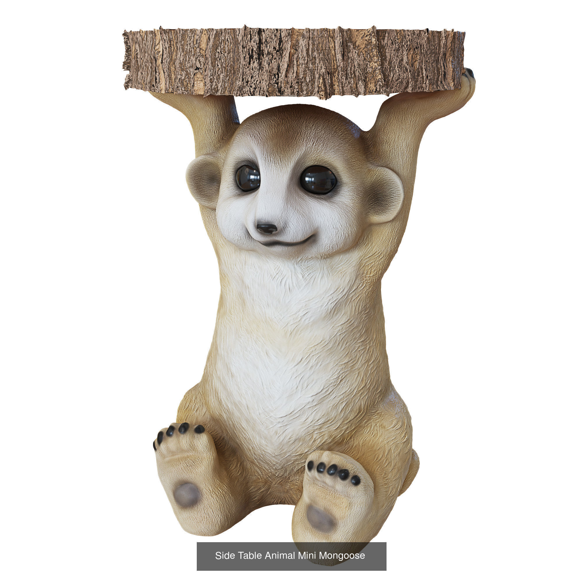 Decorative animal statues 3D Model Collection_5
