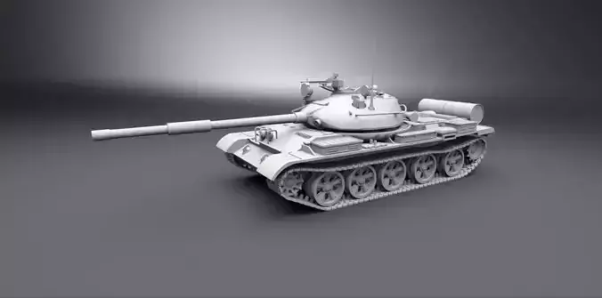T62 Scale Model 3D print model