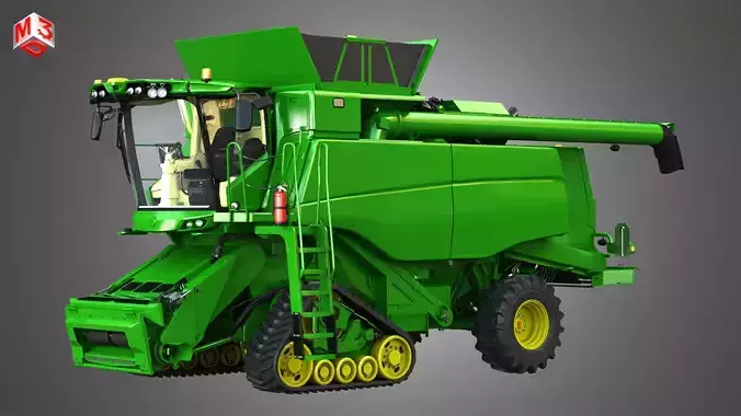 JD - T560 Hillmaster Harvester Combine  3D model