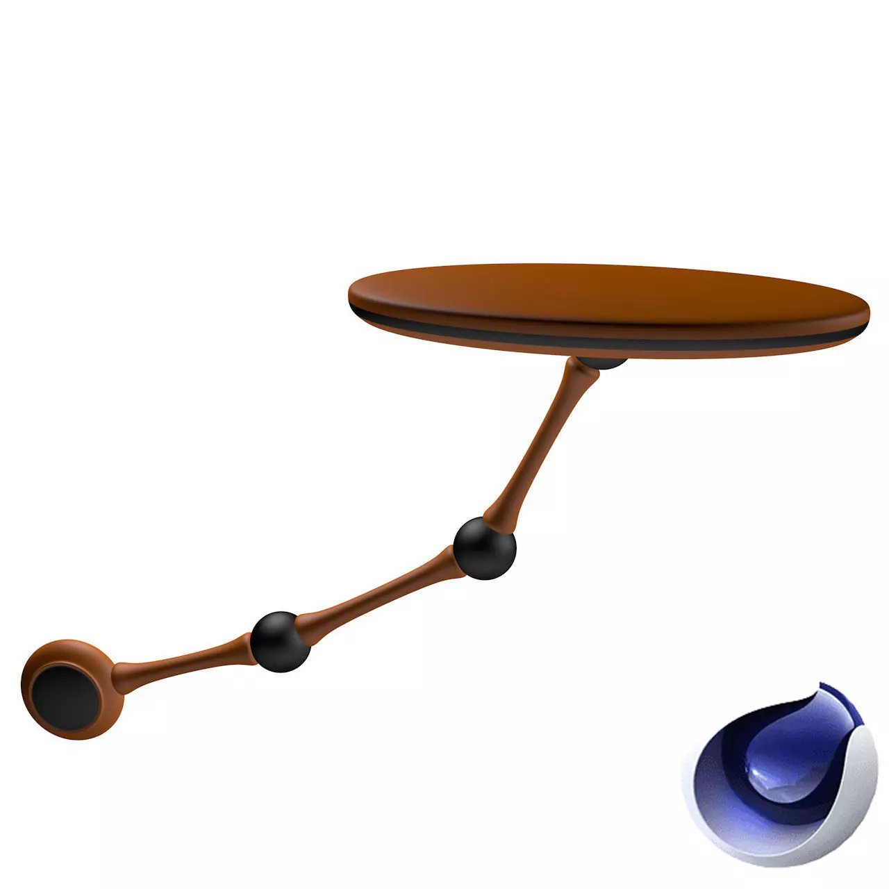 pendulum rig for cinema 4d  Low-poly 3D model_0