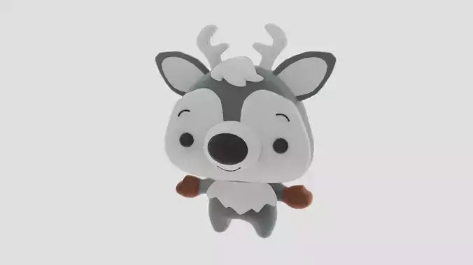 Plush Cartoon Moose