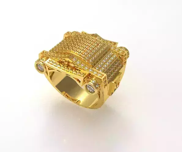 062 - Heavy Iced Hiphop Ring