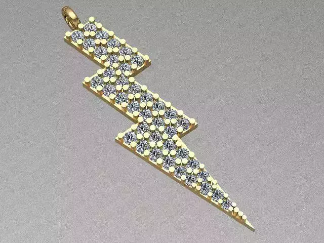 Flash Golden Diamond Necklace