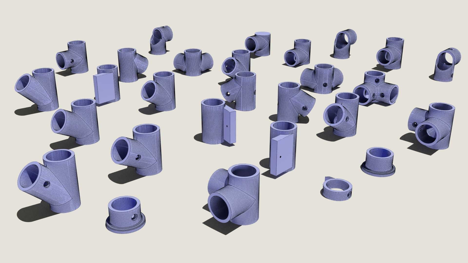 DIY multipurpose shelves cases connectors 3D print model_5