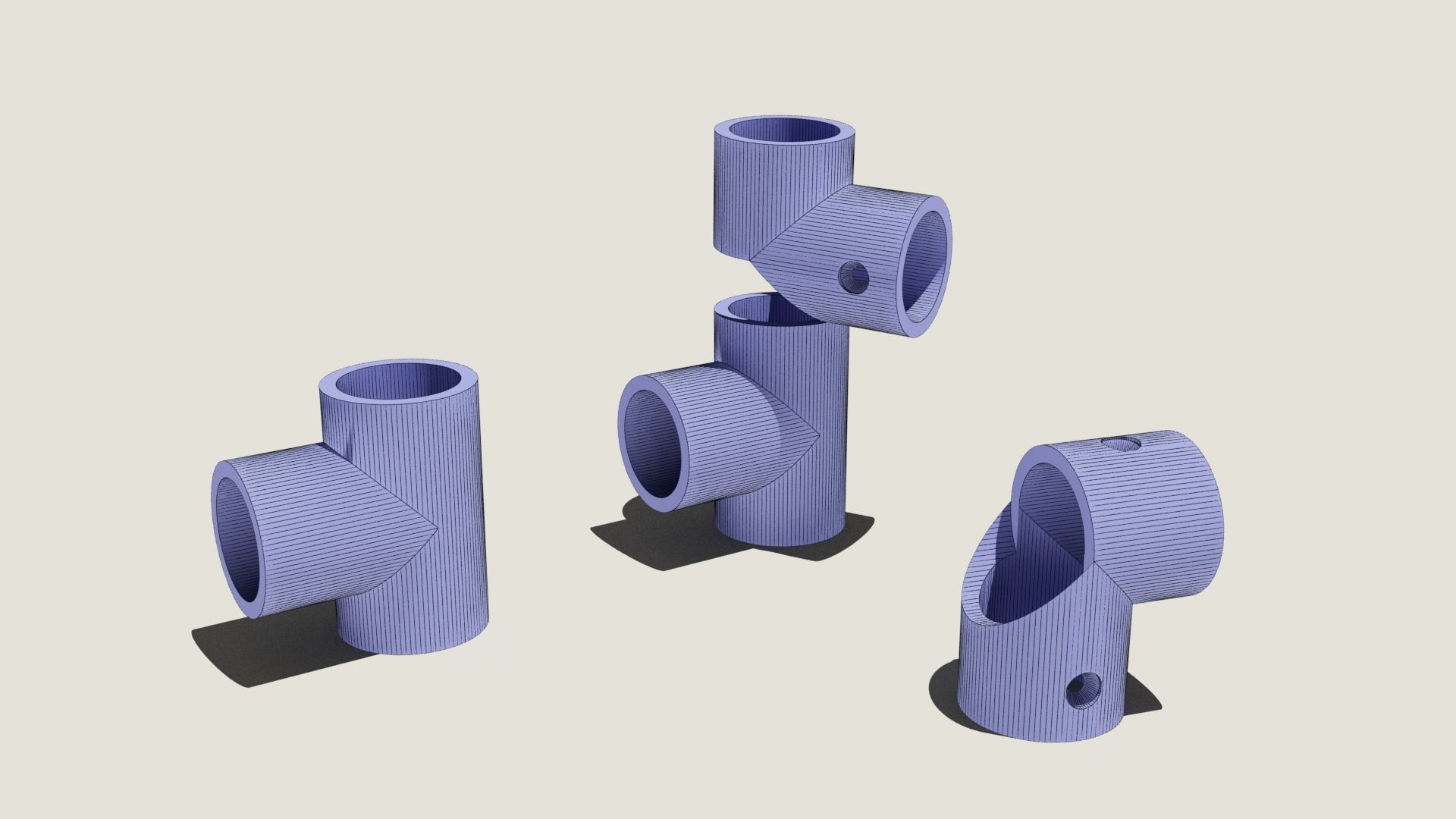 DIY multipurpose shelves cases connectors 3D print model_1