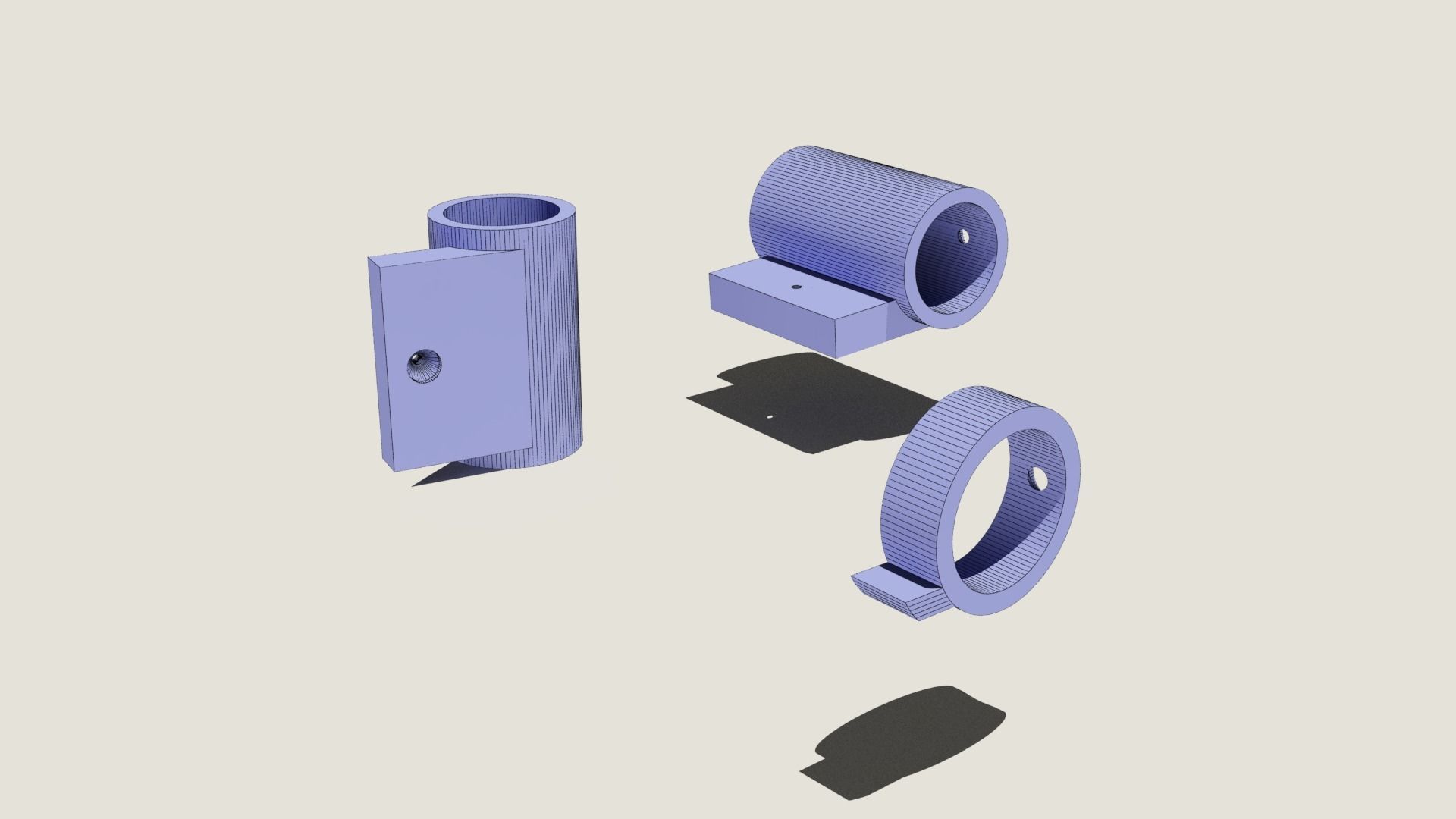 DIY multipurpose shelves cases connectors 3D print model_4