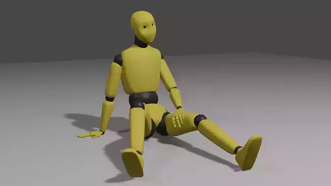 human maneken rig 3D model