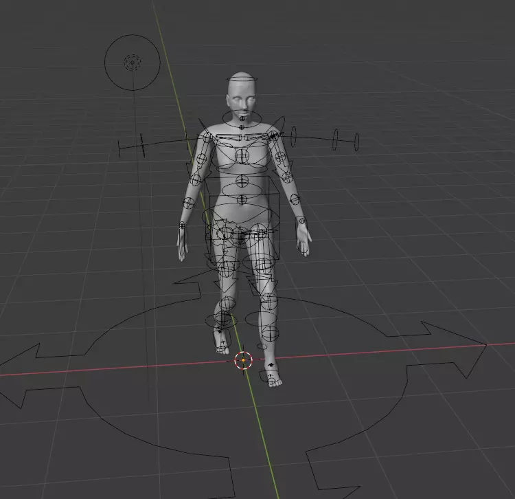 FEmale rigged charachter 3D model