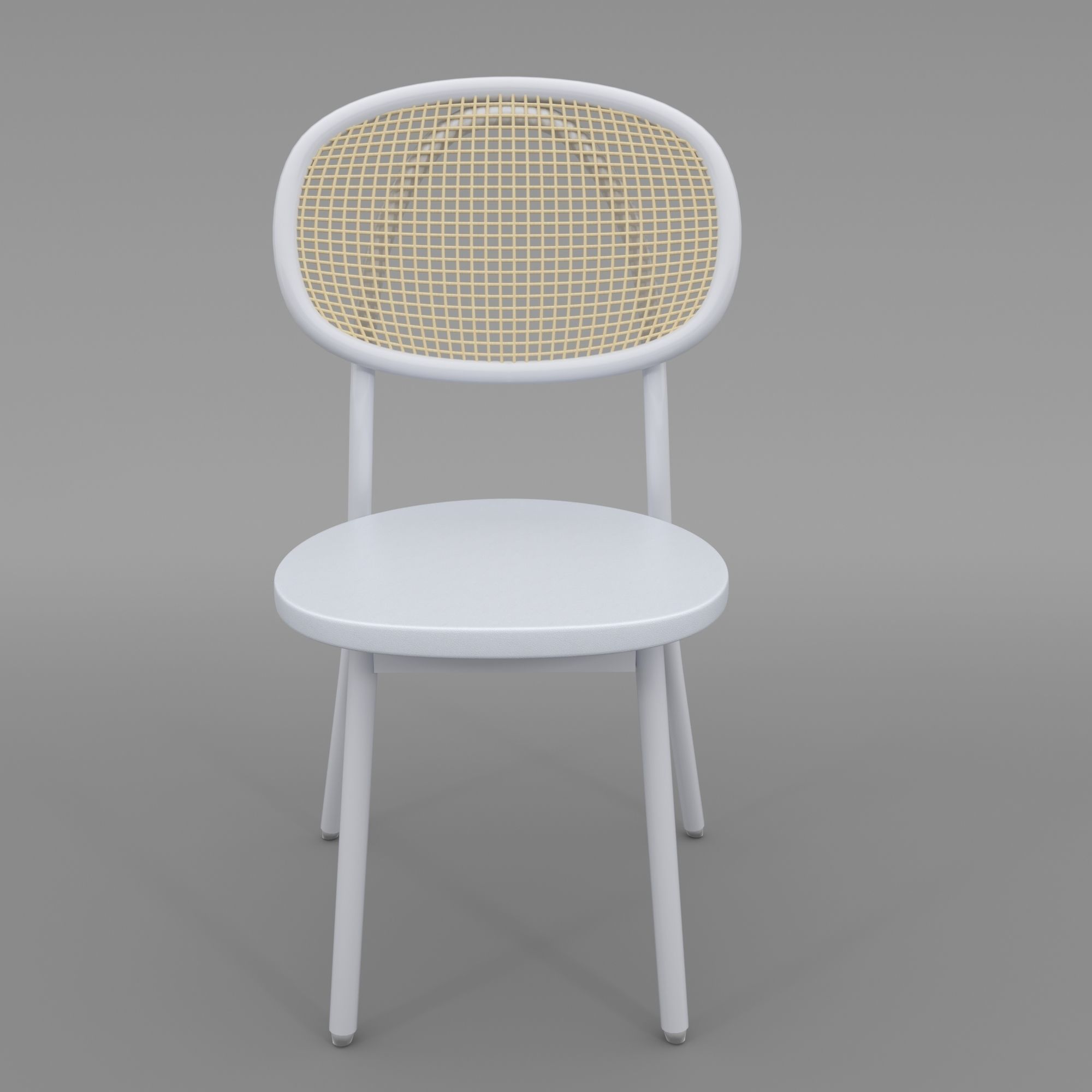 Contemporary chair bright colors 3D model_2