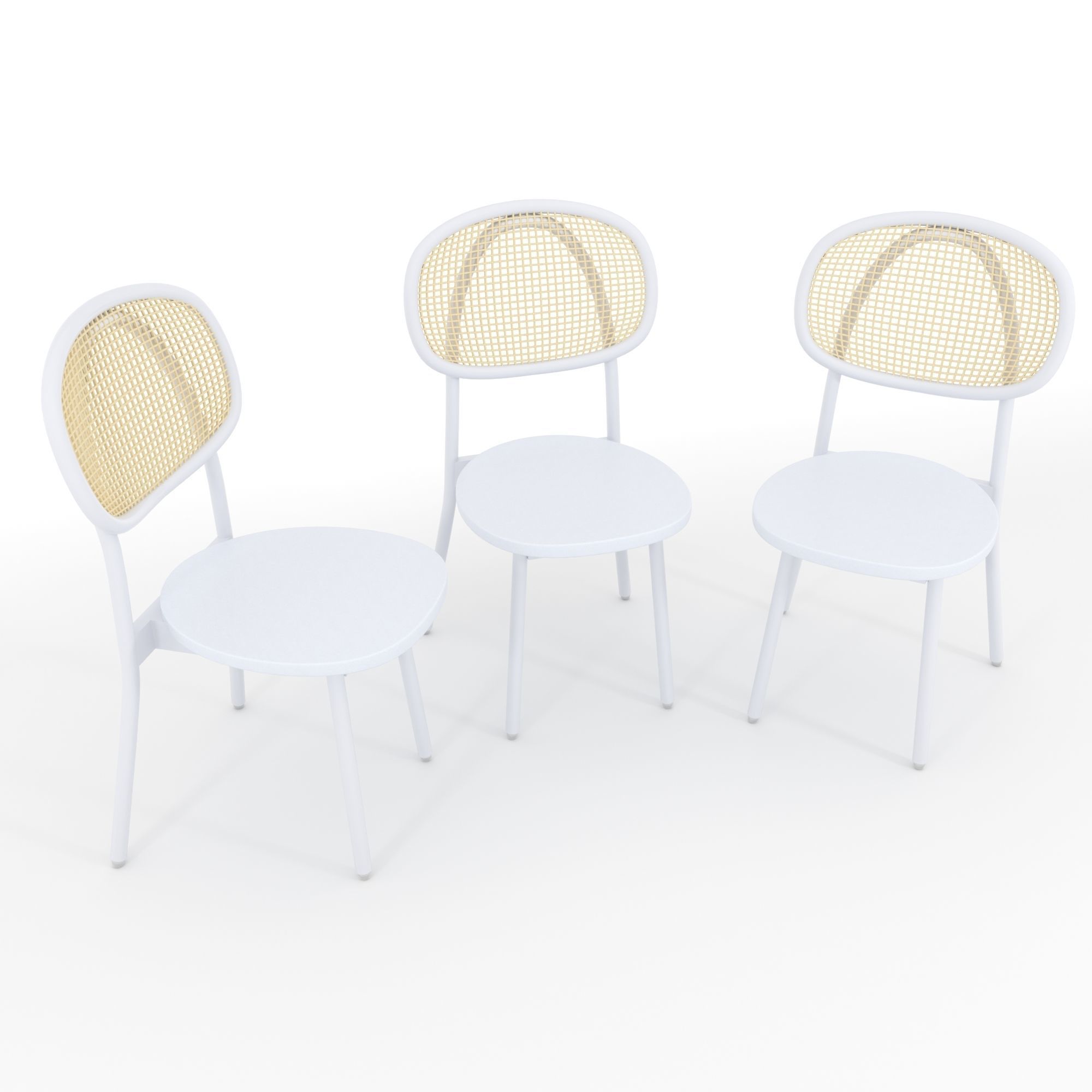 Contemporary chair bright colors 3D model_1