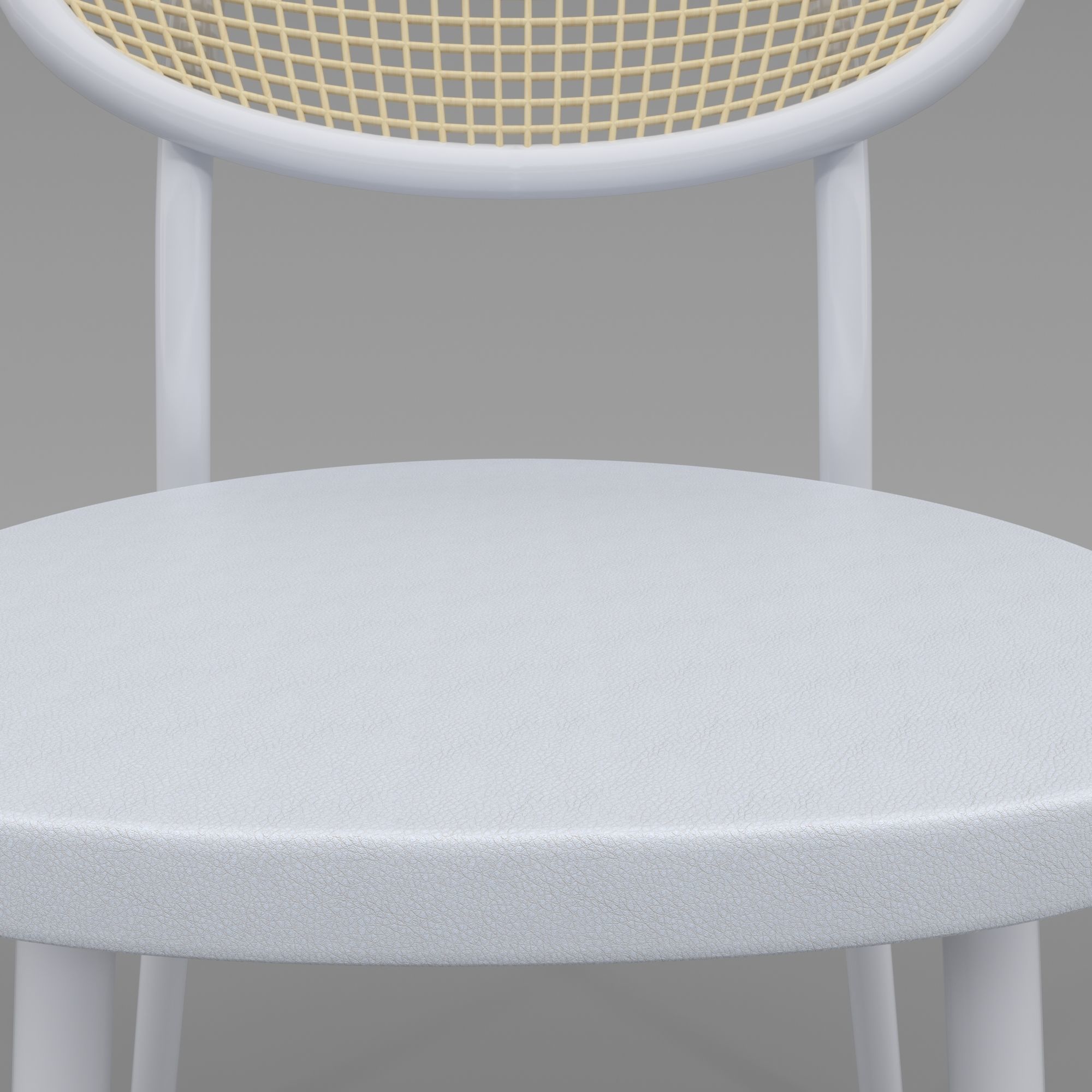 Contemporary chair bright colors 3D model_4