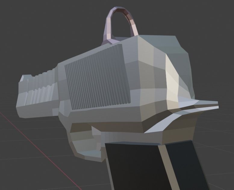 Desert eagle Low-poly 3D model_4