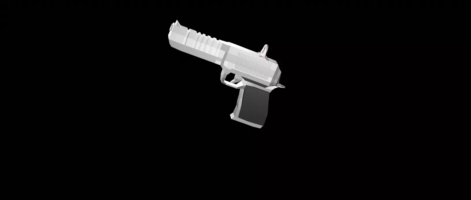 Desert eagle Low-poly 3D model_0