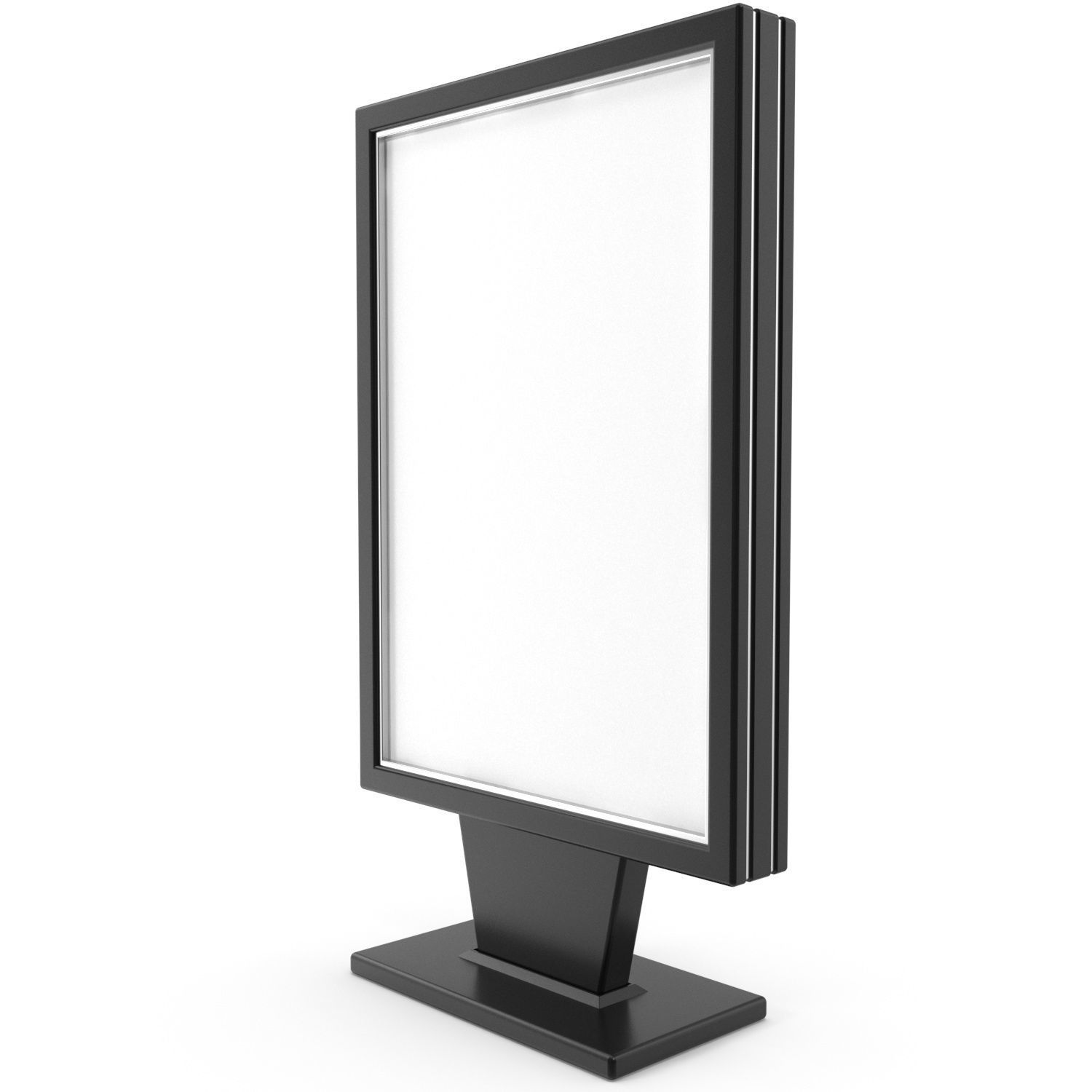 Advertising stand display Billboard 04 Low-poly 3D model_1