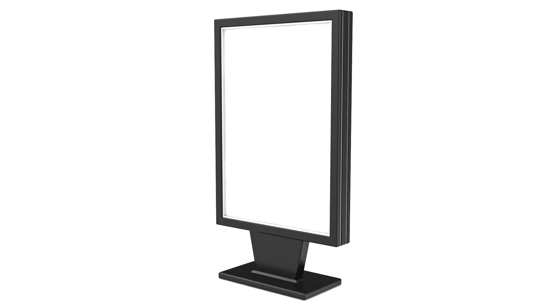 Advertising stand display Billboard 04 Low-poly 3D model_4